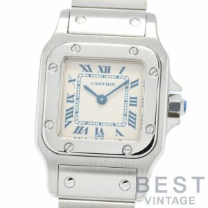 【中古】CARTIER SANTOS DE CARTIER GALBEE WATCH SMALL MODEL カルティエ サントスガルベSM W20017D6