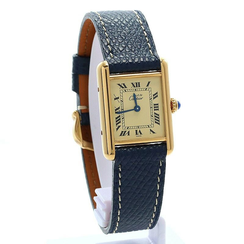 【中古】CARTIER MUST TANK WATCH VERMEIL SMALL MODEL カルティエ マスト タンク ウォッチ ヴェルメイユ SM / マストタンクSM W1003153