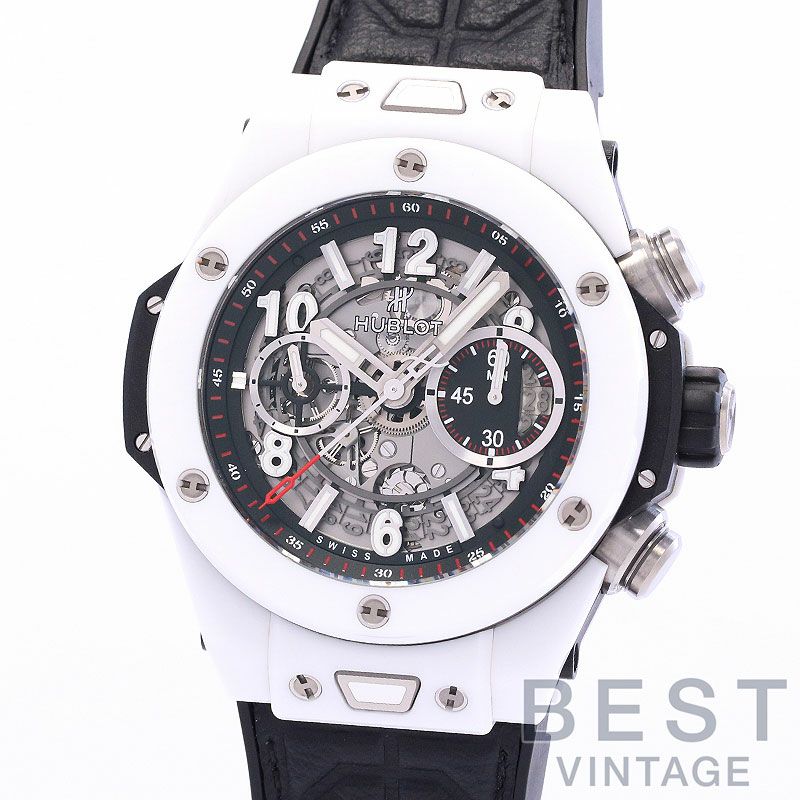 【中古】HUBLOT BIG BANG UNICO WHITE CERAMIC ウブロ ビッグ・バン ウニコ ホワイト セラミック 411.HX.1170.RX