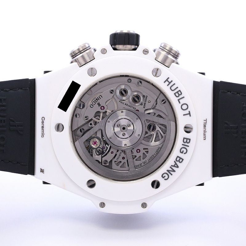 【中古】HUBLOT BIG BANG UNICO WHITE CERAMIC ウブロ ビッグ・バン ウニコ ホワイト セラミック 411.HX.1170.RX