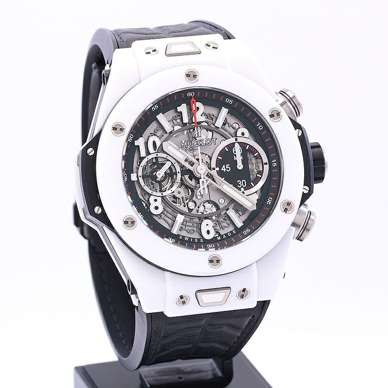 【中古】HUBLOT BIG BANG UNICO WHITE CERAMIC ウブロ ビッグ・バン ウニコ ホワイト セラミック 411.HX.1170.RX