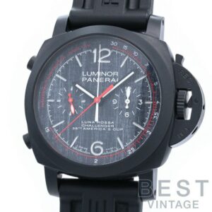 【中古】OFFICINE PANERAI LUMINOR LUNA ROSSA CHRONO FLYBACK LIMITED オフィチーネ・パネライ ルミノール ルナ・ロッサ クロノ フライバック 世界限定1,036本 PAM01037(OP7151)