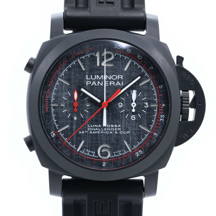 【中古】OFFICINE PANERAI LUMINOR LUNA ROSSA CHRONO FLYBACK LIMITED オフィチーネ・パネライ ルミノール ルナ・ロッサ クロノ フライバック 世界限定1,036本 PAM01037(OP7151)