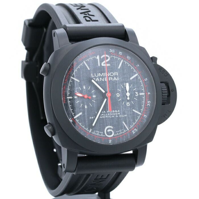 【中古】OFFICINE PANERAI LUMINOR LUNA ROSSA CHRONO FLYBACK LIMITED オフィチーネ・パネライ ルミノール ルナ・ロッサ クロノ フライバック 世界限定1,036本 PAM01037(OP7151)