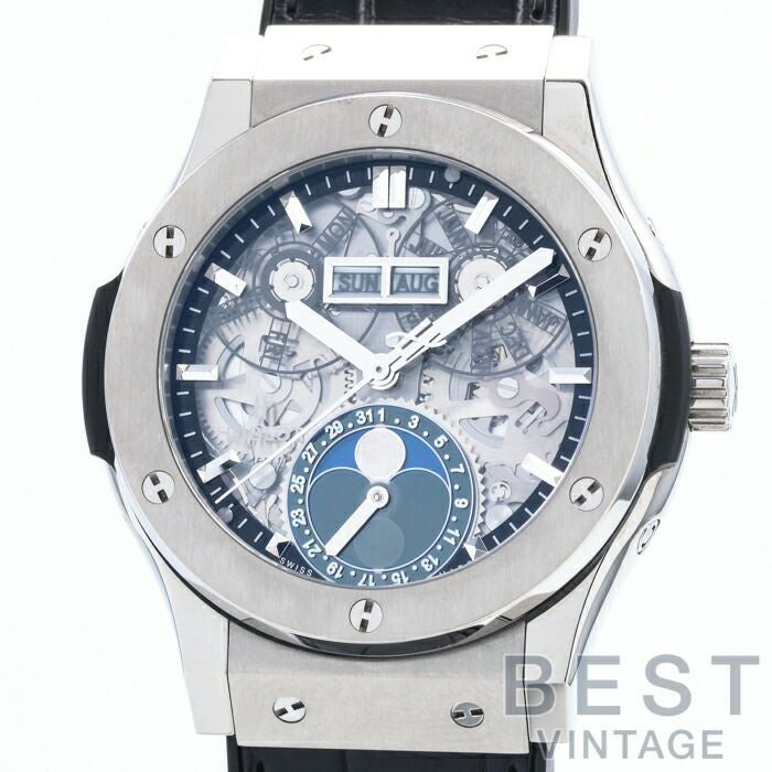 【中古】HUBLOT CLASSIC FUSION AEROFUSION MOONPHASE TITANIUM ウブロ クラシックフュージョン アエロフュージョン ムーンフェイズ チタニウム 547.NX.0170.LR