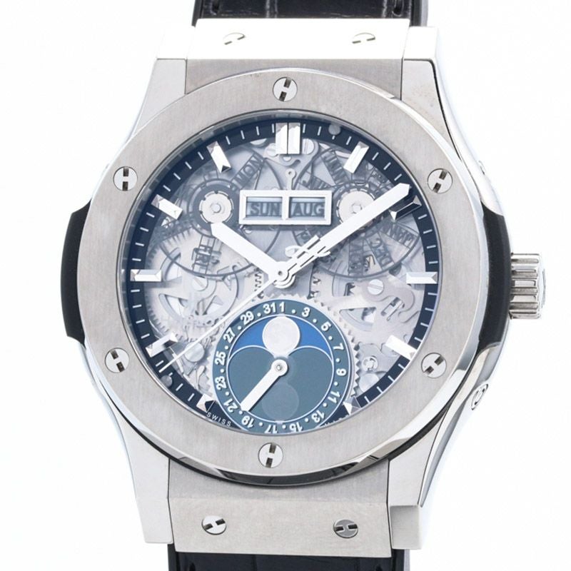 【中古】HUBLOT CLASSIC FUSION AEROFUSION MOONPHASE TITANIUM ウブロ クラシックフュージョン アエロフュージョン ムーンフェイズ チタニウム 547.NX.0170.LR