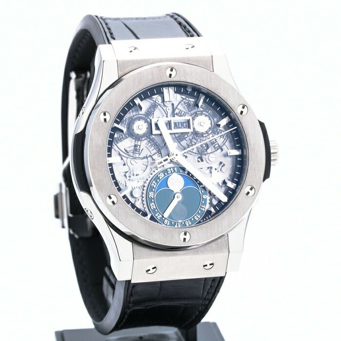 【中古】HUBLOT CLASSIC FUSION AEROFUSION MOONPHASE TITANIUM ウブロ クラシックフュージョン アエロフュージョン ムーンフェイズ チタニウム 547.NX.0170.LR