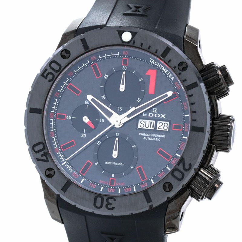 【中古】EDOX CLASS ONE CHRONO OFFSHORE 1 エドックス クラスワン クロノ オフショア ワン 01114-37N-NRO