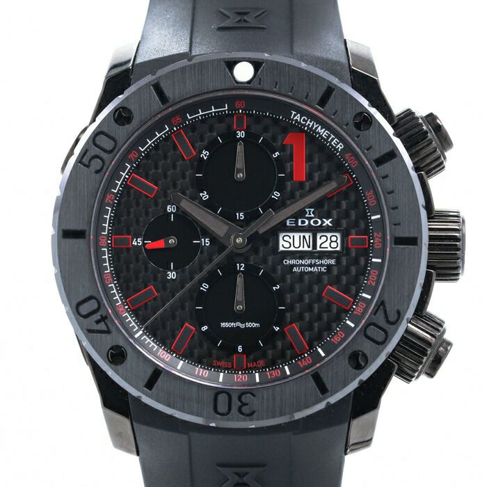 【中古】EDOX CLASS ONE CHRONO OFFSHORE 1 エドックス クラスワン クロノ オフショア ワン 01114-37N-NRO