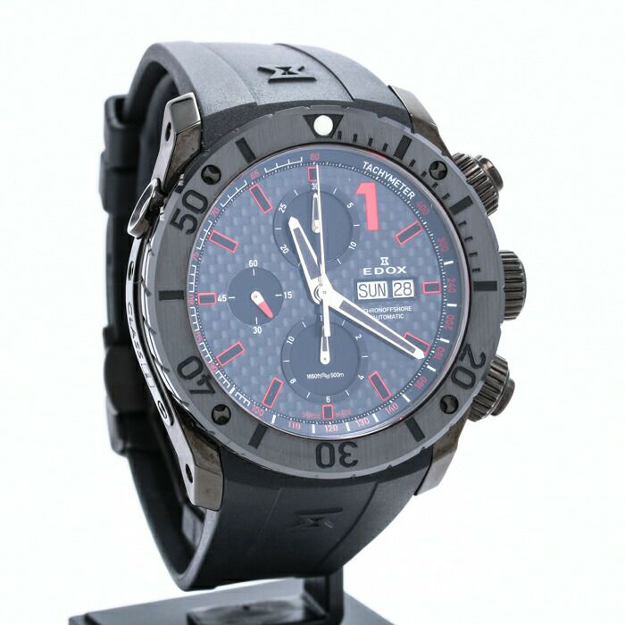 【中古】EDOX CLASS ONE CHRONO OFFSHORE 1 エドックス クラスワン クロノ オフショア ワン 01114-37N-NRO