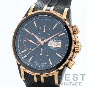 【中古】EDOX GRAND OCEAN CHRONOGRAPH エドックス グランドオーシャン クロノグラフ 01113-357RN-NIR