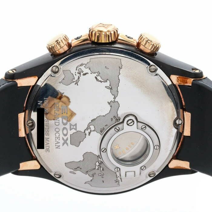 【中古】EDOX GRAND OCEAN CHRONOGRAPH エドックス グランドオーシャン クロノグラフ 01113-357RN-NIR