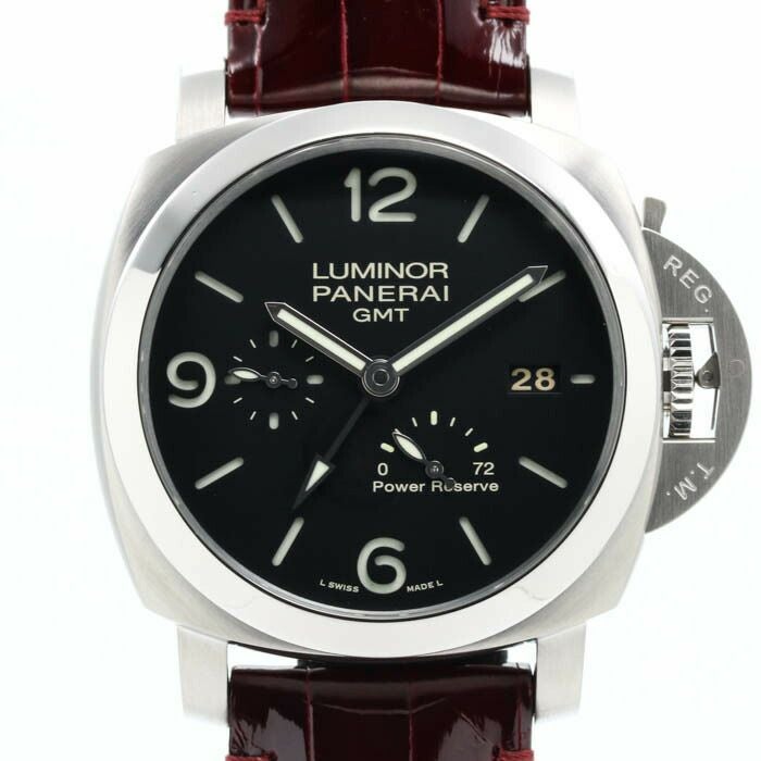 【中古】OFFICINE PANERAI LUMINOR1950 3DAYS GMT ACCIAIO オフィチーネ・パネライ ルミノール 1950 3デイズ GMT アッチャイオ PAM00321(OP6902)