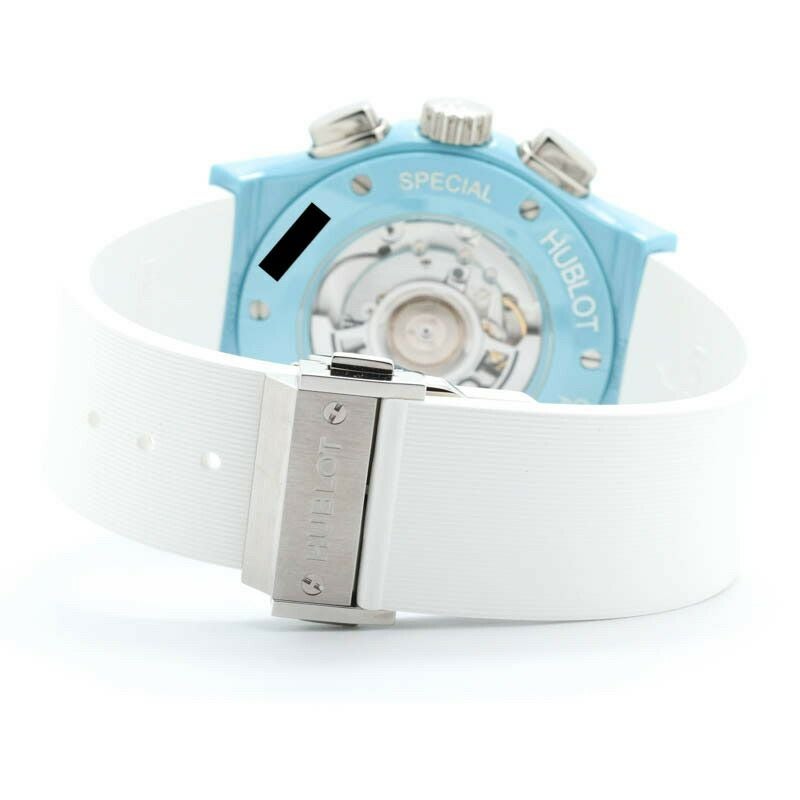 【中古】HUBLOT AERO FUSION CHRONOGRAPH LIGHT BLUE CERAMIC TOMIYA SUPECIAL ウブロ アエロフュージョン クロノグラフ ライトブルーセラミック トミヤスペシャル 世界限定77本 525.EX.0129.RW.TMY21