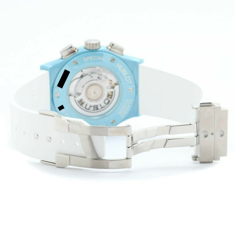 【中古】HUBLOT AERO FUSION CHRONOGRAPH LIGHT BLUE CERAMIC TOMIYA SUPECIAL ウブロ アエロフュージョン クロノグラフ ライトブルーセラミック トミヤスペシャル 世界限定77本 525.EX.0129.RW.TMY21