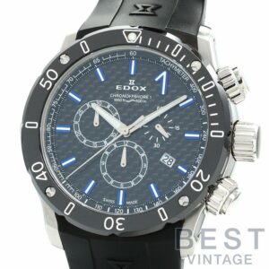 【中古】EDOX CHRONOOFFSHORE-1 CHRONOGRAPH エドックス クロノオフショア1 10221-3-NIBU2