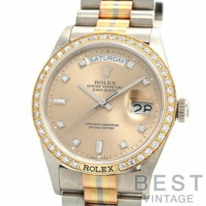 【中古】ROLEX OYSTER PERPETUAL DAY-DATE TRIDOR ロレックス オイスターパーペチュアル デイデイト トリドール 18129BIC