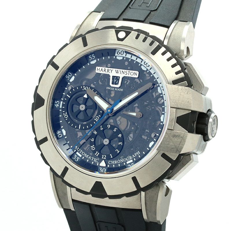【中古】HARRY WINSTON HW OCEAN CHRONOGRAPH ハリーウィンストン HW オーシャン クロノグラフ OCSACH44ZZ001