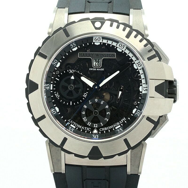 【中古】HARRY WINSTON HW OCEAN CHRONOGRAPH ハリーウィンストン HW オーシャン クロノグラフ OCSACH44ZZ001