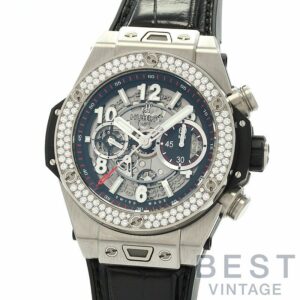 【中古】HUBLOT BIG BANG UNICO TITANIUM DIAMOND ウブロ ビッグバン ウニコ チタニウム ダイヤモンド 411.NX.1170.RX.1104