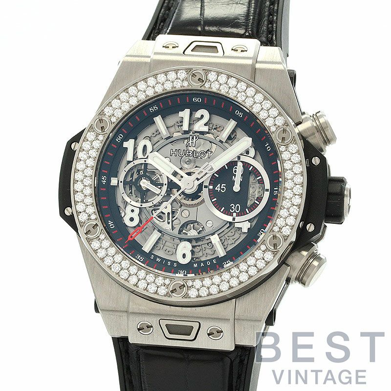 【中古】HUBLOT BIG BANG UNICO TITANIUM DIAMOND ウブロ ビッグバン ウニコ チタニウム ダイヤモンド 411.NX.1170.RX.1104