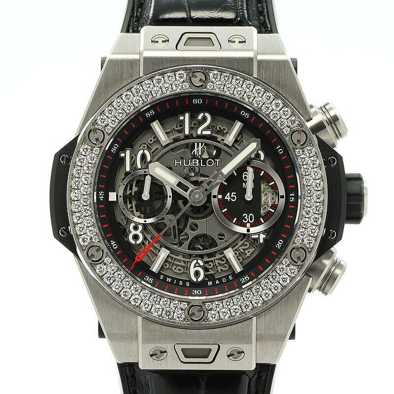 【中古】HUBLOT BIG BANG UNICO TITANIUM DIAMOND ウブロ ビッグバン ウニコ チタニウム ダイヤモンド 411.NX.1170.RX.1104
