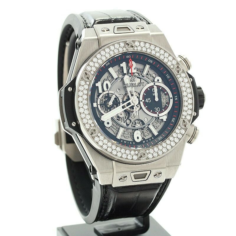 【中古】HUBLOT BIG BANG UNICO TITANIUM DIAMOND ウブロ ビッグバン ウニコ チタニウム ダイヤモンド 411.NX.1170.RX.1104