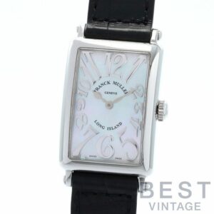 【中古】FRANCK MULLER LONG ISLAND MOTHER OF PEARL RELIEF フランク・ミュラー ロングアイランド マザーオブパール レリーフ 902QZRELMOP