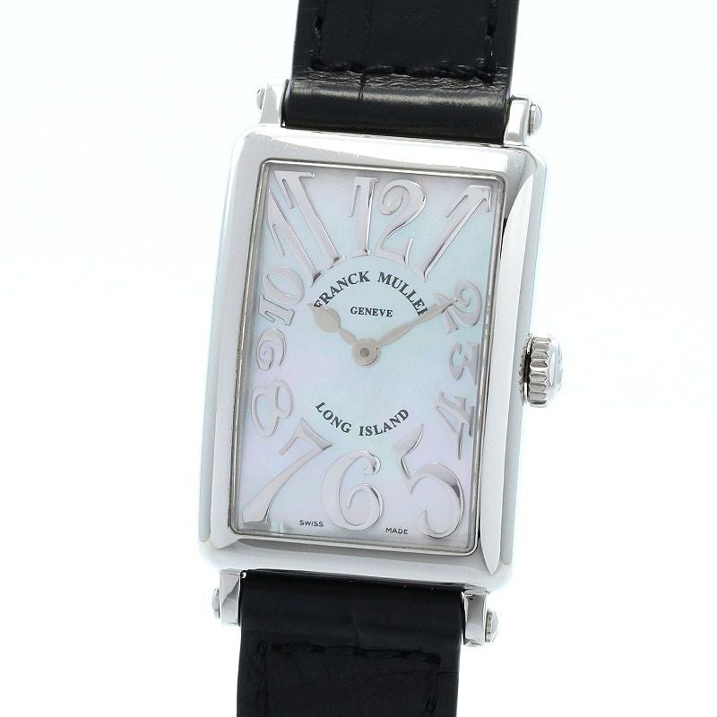 【中古】FRANCK MULLER LONG ISLAND MOTHER OF PEARL RELIEF フランク・ミュラー ロングアイランド マザーオブパール レリーフ 902QZRELMOP