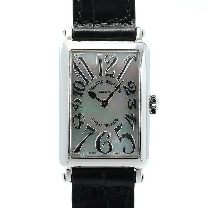 【中古】FRANCK MULLER LONG ISLAND MOTHER OF PEARL RELIEF フランク・ミュラー ロングアイランド マザーオブパール レリーフ 902QZRELMOP