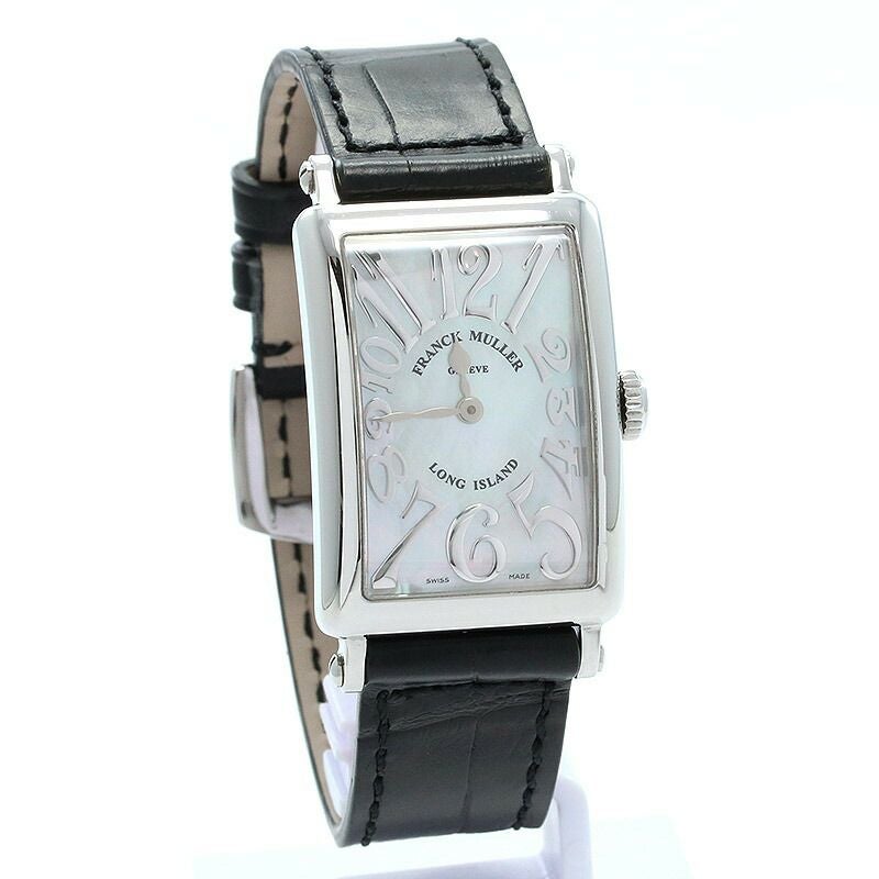 【中古】FRANCK MULLER LONG ISLAND MOTHER OF PEARL RELIEF フランク・ミュラー ロングアイランド マザーオブパール レリーフ 902QZRELMOP