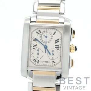【中古】CARTIER TANK FRANCAISE EXTRA-LARGE MODEL CHRONO REFLEX カルティエ タンクフランセーズXL クロノリフレックス W51004Q4