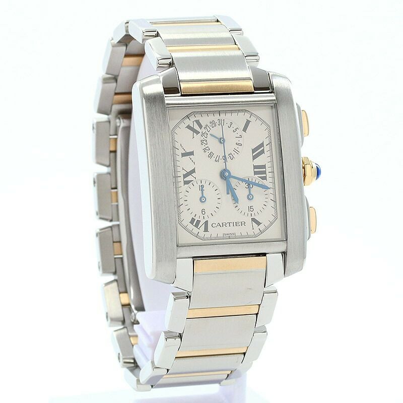 【中古】CARTIER TANK FRANCAISE EXTRA-LARGE MODEL CHRONO REFLEX カルティエ タンクフランセーズXL クロノリフレックス W51004Q4