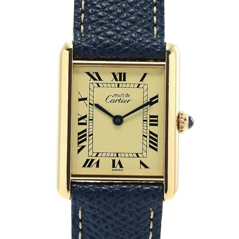 【中古】CARTIER MUST TANK WATCH VERMEIL LARGE MODEL カルティエ マスト タンク ウォッチ LM / マストタンクLMヴェルメイユ W1002753