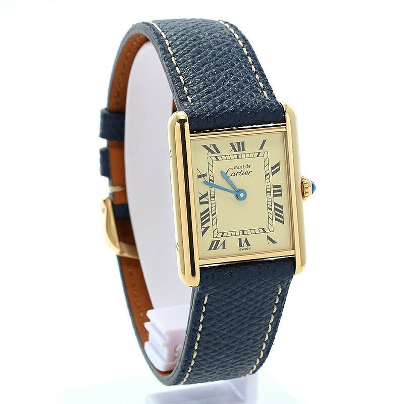 【中古】CARTIER MUST TANK WATCH VERMEIL LARGE MODEL カルティエ マスト タンク ウォッチ LM / マストタンクLMヴェルメイユ W1002753