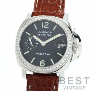 【中古】OFFICINE PANERAI LUMINOR MARINA DIAMOND COLLECTION オフィチーネ パネライ ルミノールマリーナ ダイヤモンドコレクション PAM00071(OP6548)
