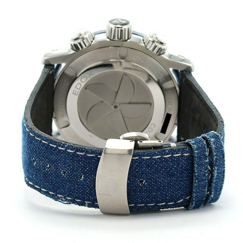 【中古】EDOX CHRONO OFFSHORE 1 エドックス クロノオフショア1 10221-3BU3-BUIN3-D