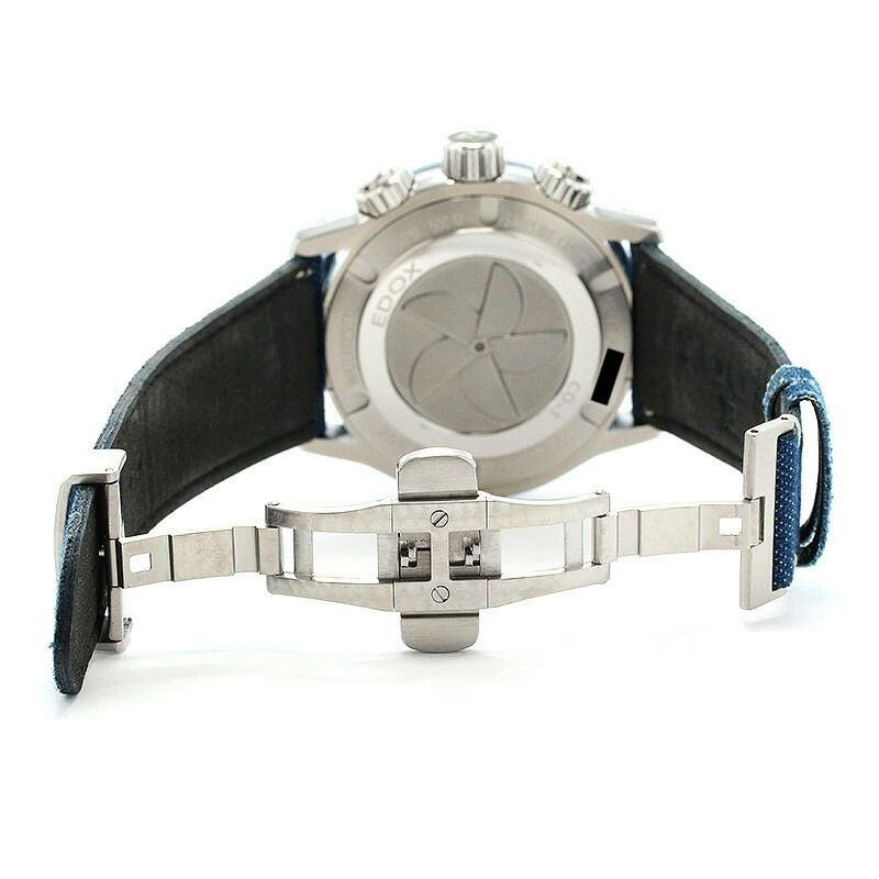 【中古】EDOX CHRONO OFFSHORE 1 エドックス クロノオフショア1 10221-3BU3-BUIN3-D