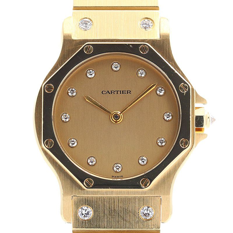 【中古】CARTIER SANTOS OCTAGON LARGE MODEL カルティエ サントスロンドLM / サントスオクタゴンLM 2965
