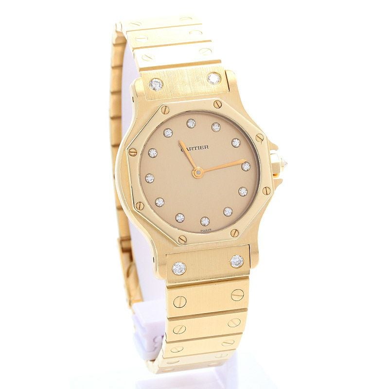 【中古】CARTIER SANTOS OCTAGON LARGE MODEL カルティエ サントスロンドLM / サントスオクタゴンLM 2965