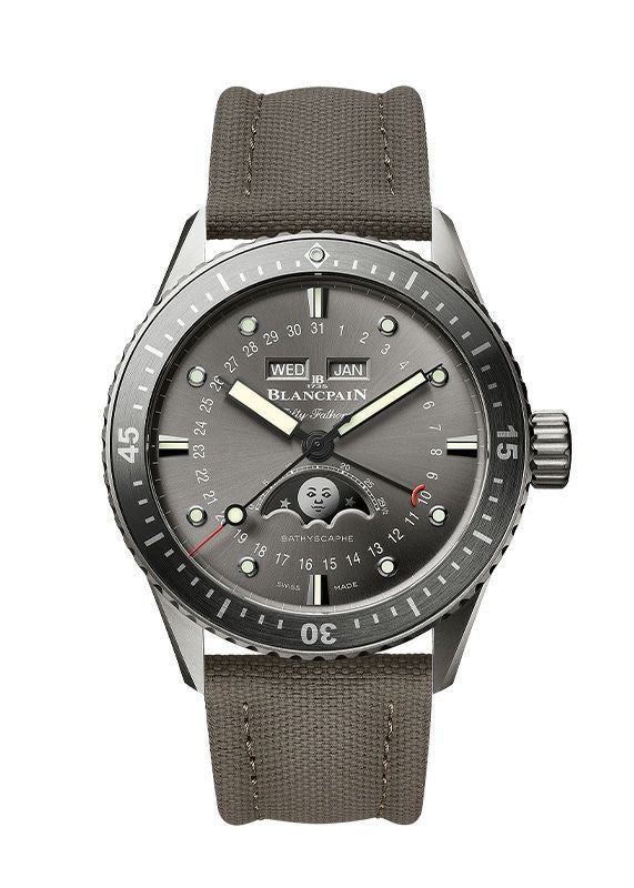 BLANCPAIN FIFTY FATHOMS BATHYSCAPHE QUANTIEME COMPLET PHASES DE LUNE ブランパン フィフティ ファゾムス バチスカーフ コンプリートカレンダー 5054-1210-G52A