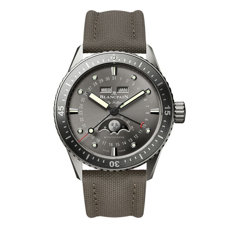BLANCPAIN FIFTY FATHOMS BATHYSCAPHE QUANTIEME COMPLET PHASES DE LUNE ブランパン フィフティ ファゾムス バチスカーフ コンプリートカレンダー 5054-1210-G52A
