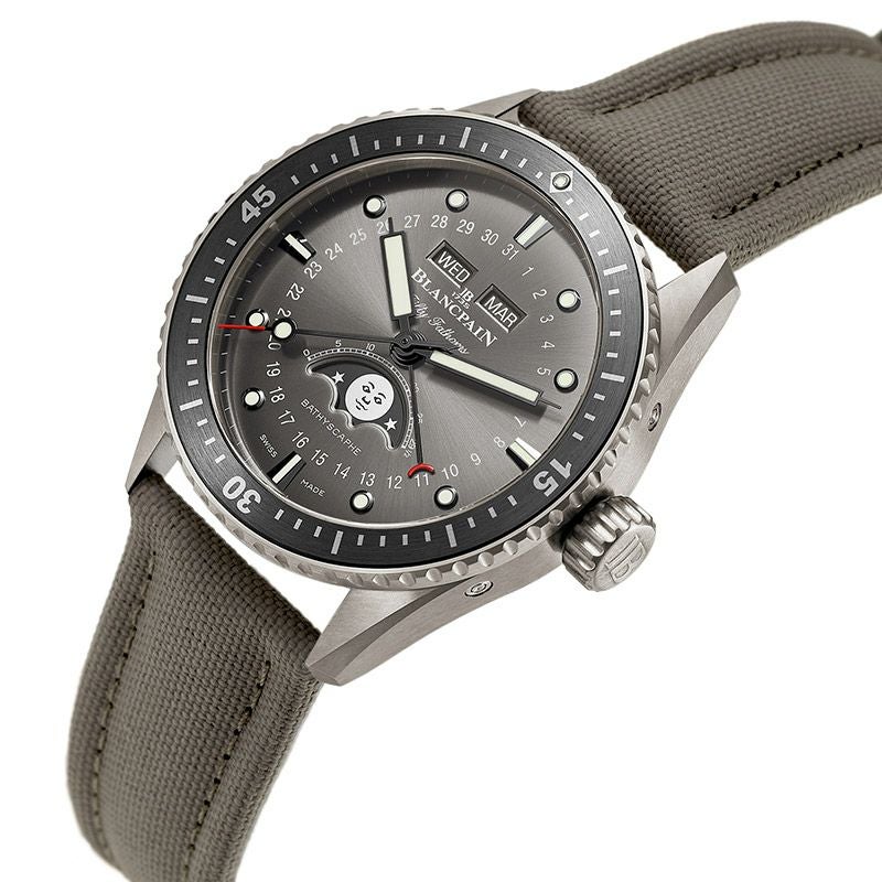 BLANCPAIN FIFTY FATHOMS BATHYSCAPHE QUANTIEME COMPLET PHASES DE LUNE ブランパン フィフティ ファゾムス バチスカーフ コンプリートカレンダー 5054-1210-G52A