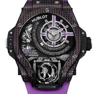 HUBLOT MP 09 TOURBILLON BI-AXIS 5 DAYS POWER RESERVE PURPLE 3D CARBON ウブロ MP-09 トゥールビヨン バイ-アクシス 5デイズ パワーリザーブ パープル 3Dカーボン 909.QDV.1120.RX