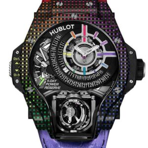 HUBLOT MP 09 TOURBILLON BI-AXIS 5 DAYS POWER RESERVE RAINBOW 3D CARBON ウブロ MP-09 トゥールビヨン バイ-アクシス 5デイズ パワーリザーブ レインボー 3Dカーボン 909.QDRB.1120.LR