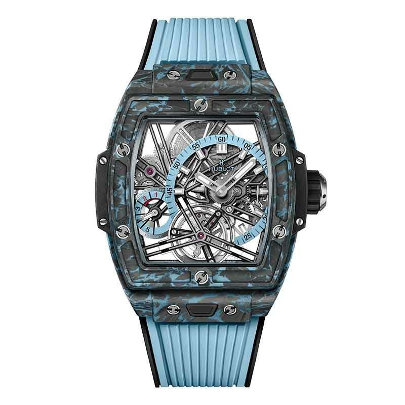 HUBLOT SPIRIT OF BIG BANG TOURBILLON 5-DAY POWER RESERVE CARBON SKY BLUE ウブロ スピリット オブ ビッグ・バン トゥールビヨン 5デイ パワーリザーブ カーボン スカイブルー 645.QL.5117.RX