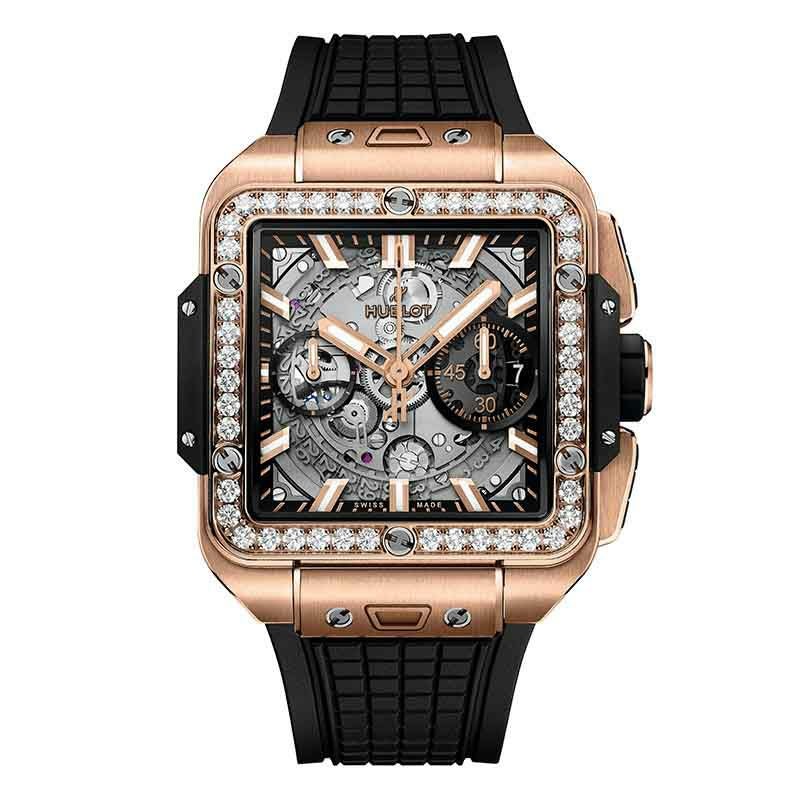 HUBLOT SQUARE BANG UNICO KING GOLD DIAMONDS ウブロ スクエア・バン ウニコ キングゴールド ダイヤモンド 821.OX.0180.RX.1204