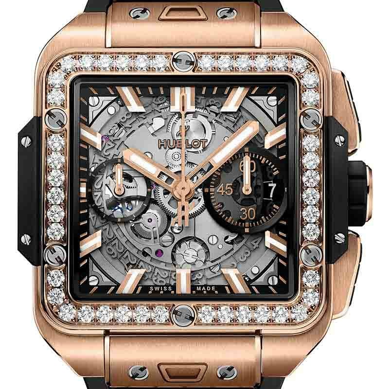 HUBLOT SQUARE BANG UNICO KING GOLD DIAMONDS ウブロ スクエア・バン ウニコ キングゴールド ダイヤモンド 821.OX.0180.RX.1204