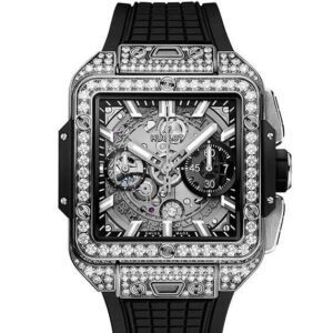 HUBLOT SQUARE BANG UNICO TITANIUM PAVE ウブロ スクエア・バン ウニコ チタニウム パヴェ 821.NX.0170.RX.1604