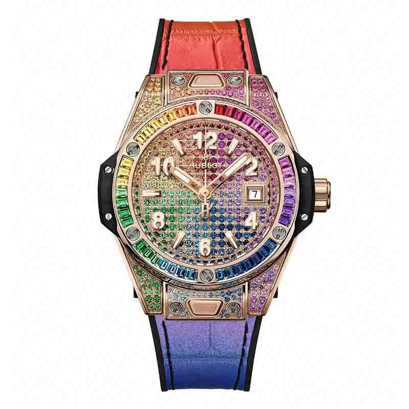 HUBLOT BIG BANG ONE CLICK KING GOLD RAINBOW ウブロ ビッグ・バン ワンクリック キングゴールド レインボー 485.OX.9900.LR.0999